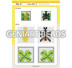 [S-111-7]곤충01-소형01_사각-변태과정,나뭇잎,장수하늘소